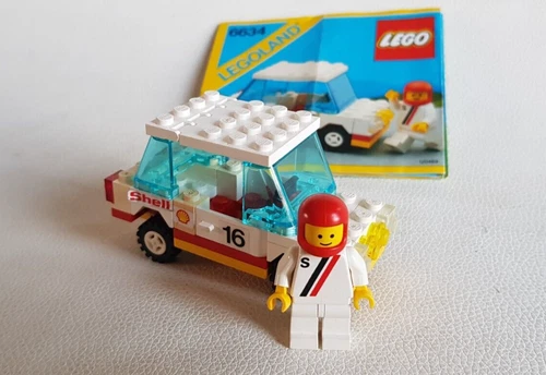 LEGO 6634 Stock Car Incl. Instructions Classic Town Race Rallye 1986 6634-1