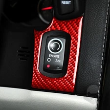 Engine Ignition Switch Panel Cover For Corvette C6 Z06 2005-13 Red Carbon Fiber