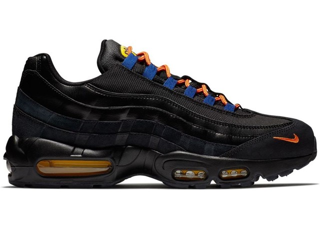 NEW Nike Air Max 95 LA vs NYC Men's Black Rush Blue Brilliant Orange AT8505-001 | eBay