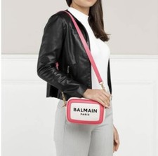 Balmain B-Army 18 Canvas Logo Camera Bag