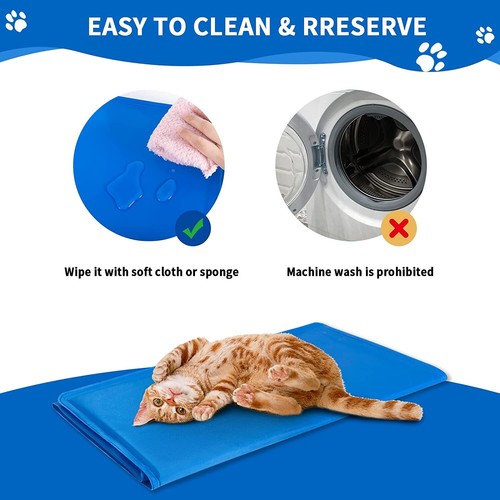 Pet Dog Cooling Mats Self Cool Gel Mat For Dogs Cats Heat Relief Pad 5 Sizes - Picture 18 of 32