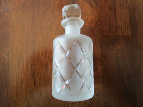 2 schöne Vintage Parfum Flakons Glas Kristall, Blue Diamond - Bild 3 von 11