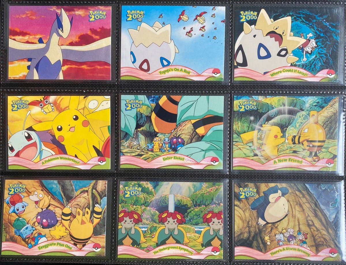 Pokemon TOPPS 2000 the movie - Complete set 72/72 - NEAR