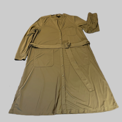 j crew olive green dress J. Crew Green Silk Cocktail Dress Size 6 main image 1