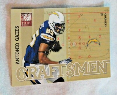 2011 Donruss Elite Craftsmen Gold #3 Antonio Gates Chargers Football Card  /999