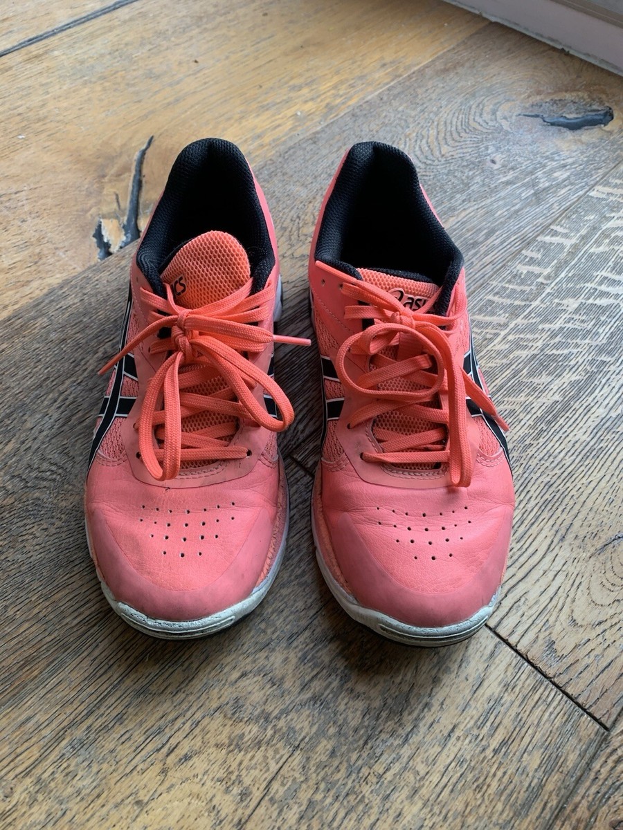 Womens Coral Asics Gel-Netburner Ballistic Netball Shoes Size UK