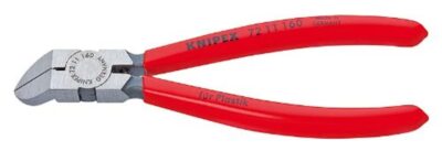 KNIPEX Tools - Seiten-Bündigschneider für Kunststoffe, 45 Grad Winkel (7211160),