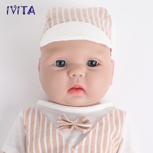 20" Reborn Baby Boy Newborn Doll Full Body Silicone Lifelike Infant Kids Toys - Picture 10 of 12