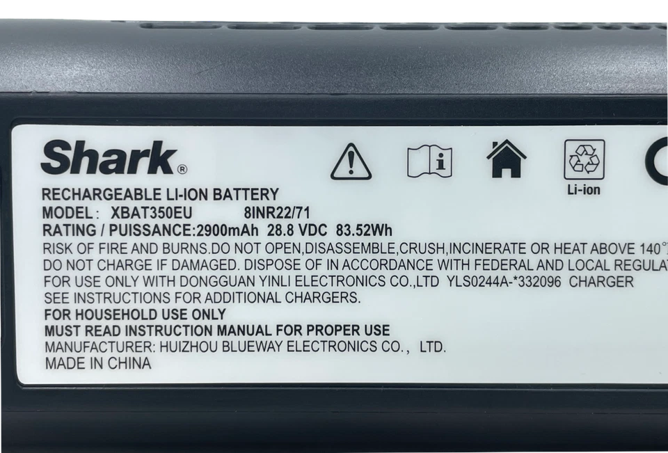 Original Neue Staubsauger Akku SHARK XBAT350EU 28,8 V 2900 mAh 2,9 Ah 83,52Wh - Bild 4 von 4