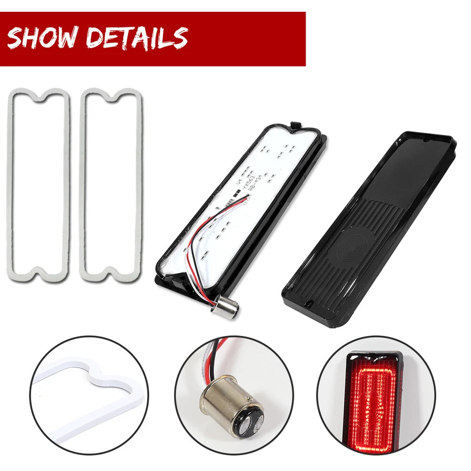 Smoked LED Tailight & Tail Backup Lights For 1967-1972 Chevy / GMC Pickup Truck - Image 4 of 4