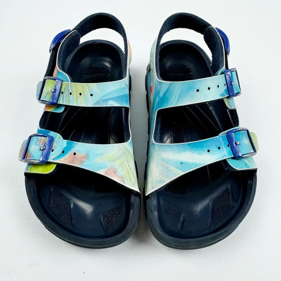 BIRKI'S BIRKENSTOCK Arizona Laguna Azul Pez Tropical UE 28 EE. UU. Niño pequeño 10-10,5 Foto 2 de 4