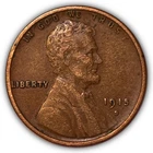 1915-S Lincoln Wheat Cent Extremely Fine XF Coin #22515