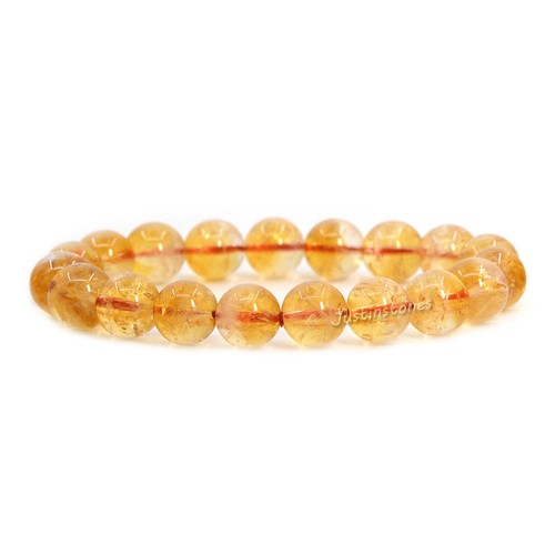 10mm Fashion round gemstone beads stretchable bracelet 7" - Picture 20 of 262