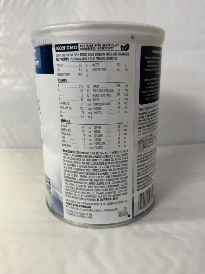 Fórmula infantil Nestlé extensiva HA con hierro hipoalergénico 14,1 oz caducidad 31/05/26 Foto 3 de 4