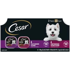  Classic Loaf In Sauce Wet Dog Food Variety Pack, 3.5 oz Trays (12 Pack)
