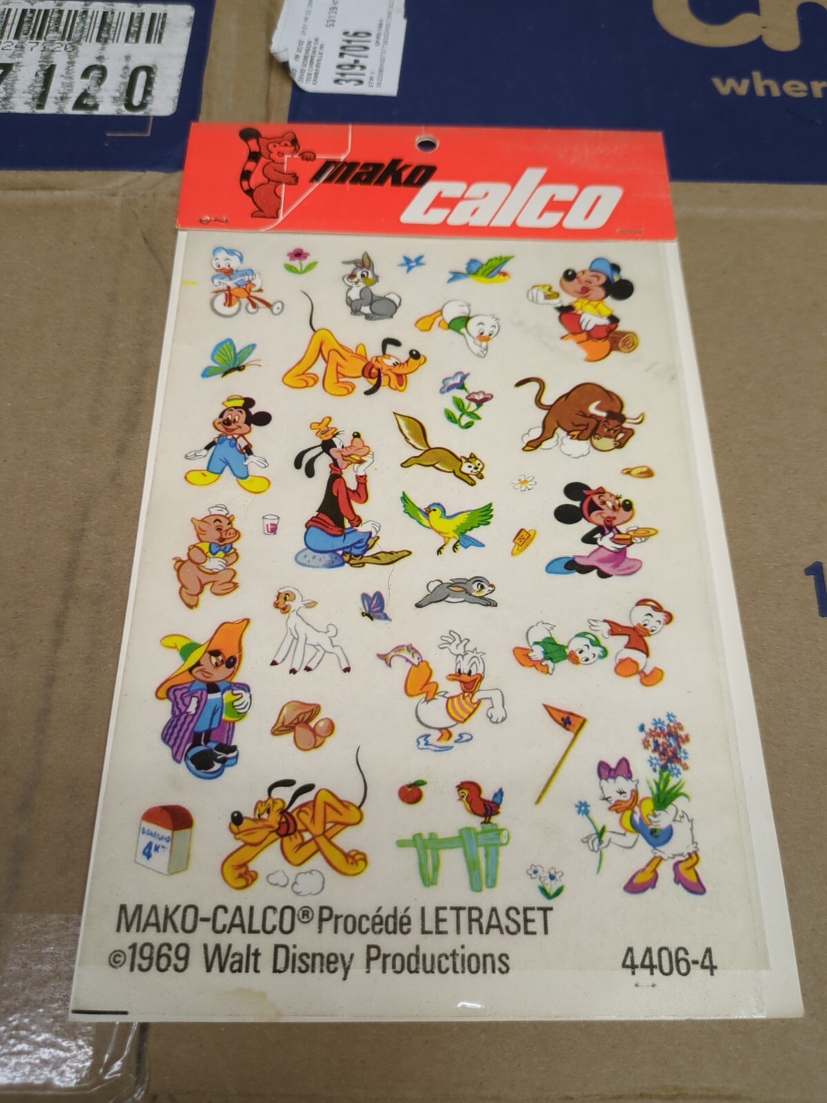 Walt Disney Productions 1969 BRAND NEW Thumper Minnie Mickey Pluto VERY RARE