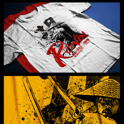 Samurai Warrior Swords Bushido Code Kanji Japanese Katana Ronin Assassin T-Shirt