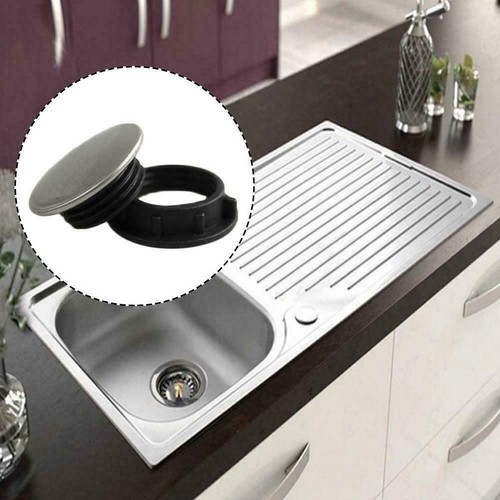 Steel Kitchen Sink Tap Hole Blanking Plug Plate Cover Stopper Basin 28-40mm U.K- - Picture 8 of 12