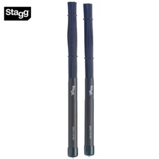 Stagg SBRU15-RN Polybristle Nylon Brushes With Black Rubber Handle Grip