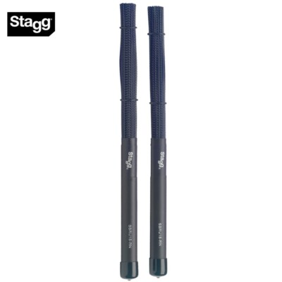 Stagg SBRU15-RN Polybristle Nylon Brushes With Black Rubber Handle Grip