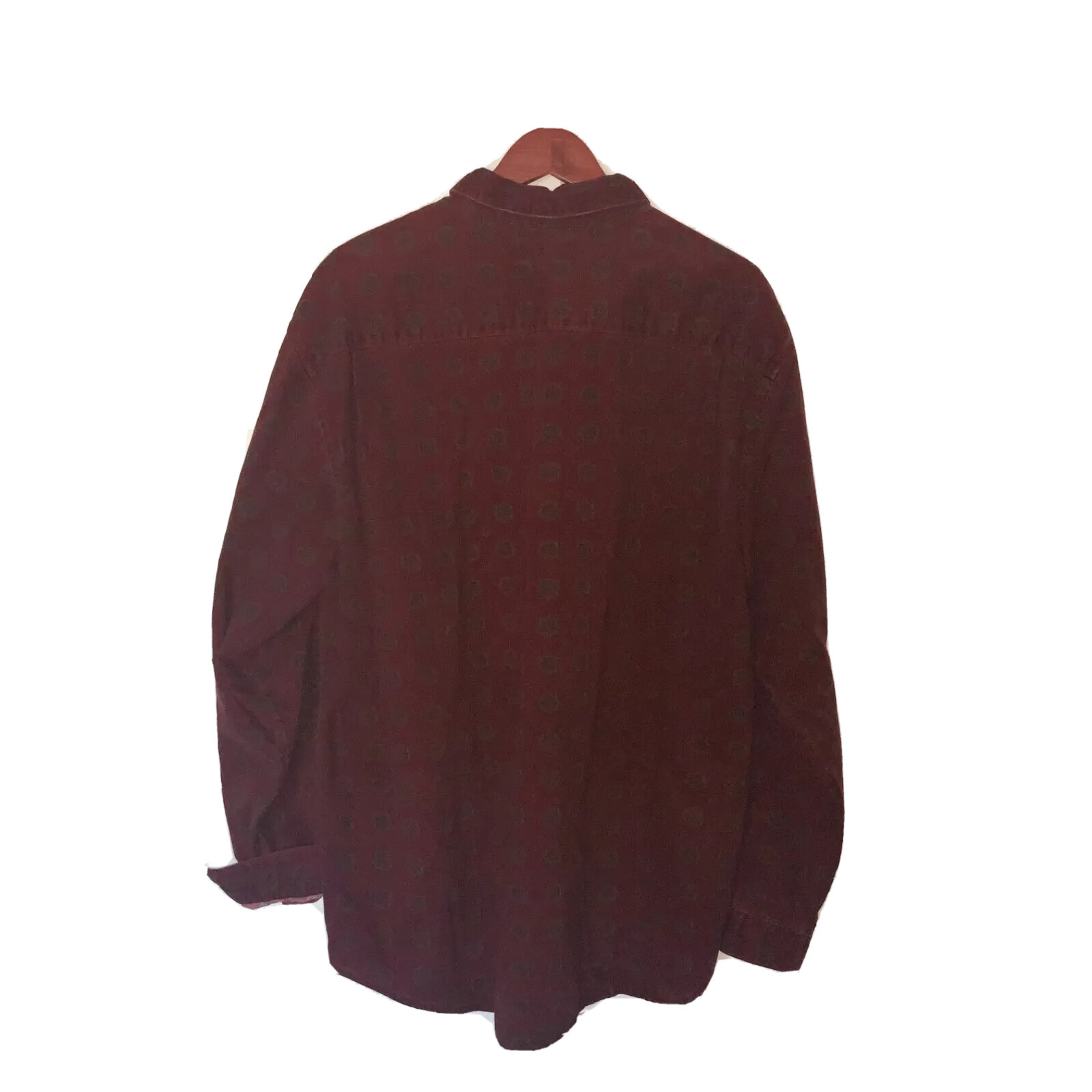 Vintage Guess Marciano Burgundy Button Shirt XL Rare 80s Classic image 2