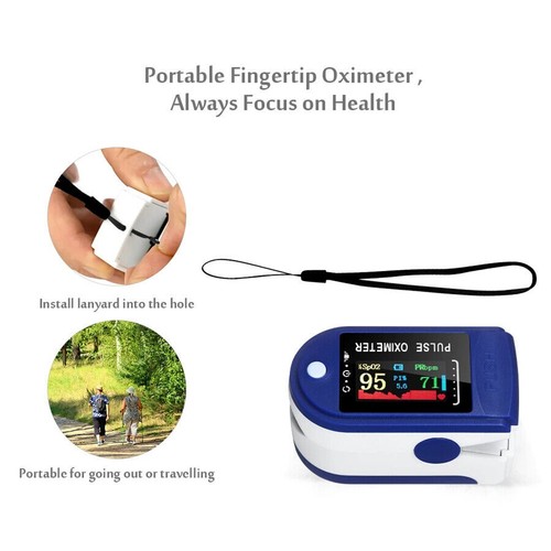 Finger Pulse Oximeter Family Medical Health Blood Heart Oxygen Saturation Meters - Picture 5 of 13