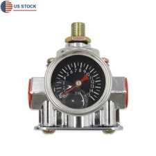 Fuel Pressure Regulator For Carburetor Carb 1-4 Psi 38in Npt Port 1 In 2 Out