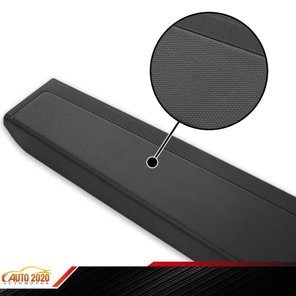 Fit For 2014-2019 Sierra Silverado Black Tailgate Cap Molding Top Protector Trim - Image 4 of 4