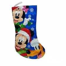 Christmas Stocking Mickey Minnie Mouse Pluto Disney Kurt S Adler 18"