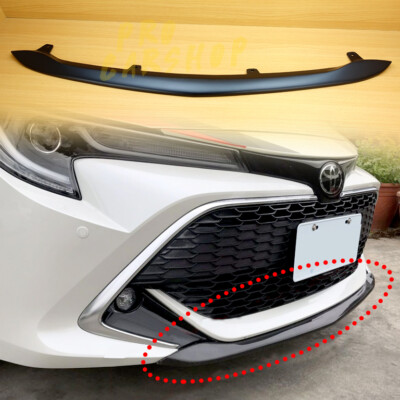 19+ FOR TOYOTA Corolla Hatchback 5D AURIS E210 Front Bumper Wing Matt Black FRP