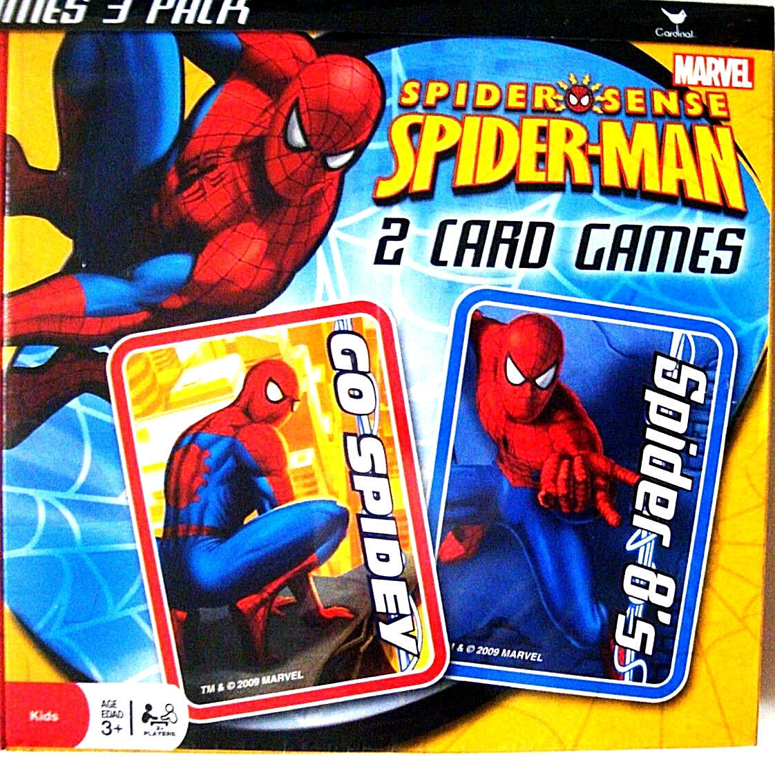 MARVEL SPIDER-MAN,3 PACK BOARD GAME SET,WITH 5 SPIDERMAN BOARD