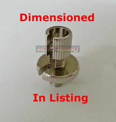 CHROM STAHL KUPPLUNGSKABELVERSTELLER UNIVERSAL ERSATZ M8 * 1,25 verchromt  