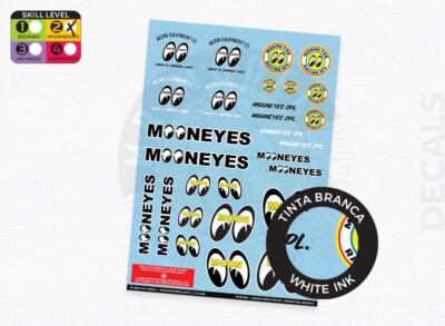 Mr. Model MM01562 - Mooneyes Logos Decals #3 - 1:24/1:25