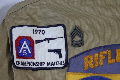 Vtg 10-X Padded Jacket 1950-70s Patches Shooting Club Competition NRA Nat Guard - Picture 12 of 22