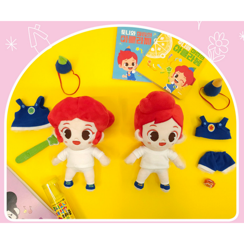 Muñeco de peluche June Toni cambiador de ropa 20 cm 7,8" juguetes coreanos regalo perfecto - Imagen 5 de 20