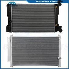 Aluminium Radiator & AC Condenser Assembly For 2009 2010-2017 Toyota Corolla