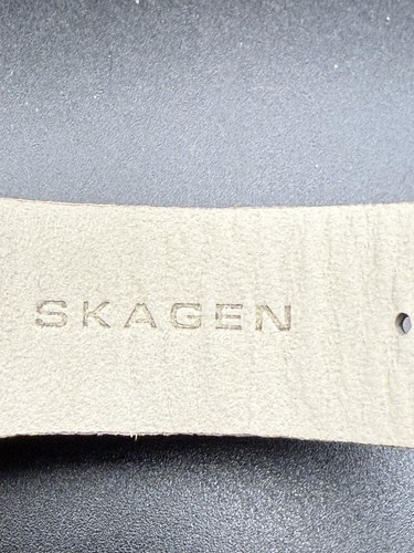 Skagen Black Label 983XLGLD Gold Tone Watch Leather New Battery MSRP 275. L1 - Picture 11 of 18