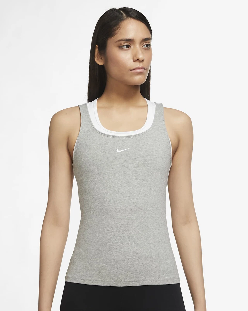 Nike Sportswear Essential Women's Cami Tank. Grey Sz Medium. NWT.