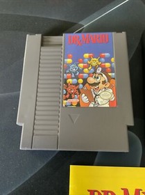 Dr. Mario Nintendo Entertainment System NES Cartucho con Manual y Funda!!!