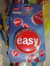 STAPLES THAT WAS EASY BUTTON TALKING OFFICE GIFT STRESS RELIEF NIB ORIGINAL