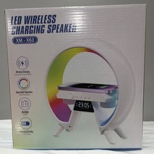 XM-X63 Portable Speaker, Wireless Charging, Wake Up Light, FM Radio, AUX/TF
