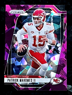Patrick Mahomes II 2024 Prizm Purple Cracked Ice 25/225 Kansas City Chiefs #138