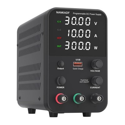 Labornetzteil 0-30V 0-10A ±0,01V 0,001A Digital Display Schutzfunktion