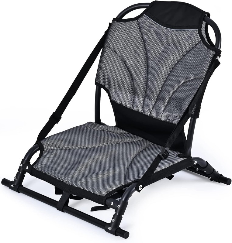Folding Kayak Seat w/ Back Support Breathable Travel for Inflatable Kayak USA