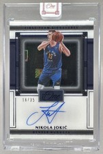 Nikola Jokic 2020 Panini One and One Blue First Team Auto 16/35
