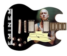 Eminem Signed Autographed Poster Photo Guitar ACOA