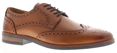 Hush Puppies elegante Herrenschuhe Mack Leder hellbraun UK-Größe