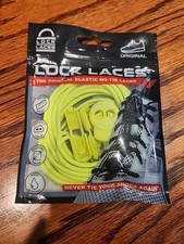 Lock Laces Elastic No Tie Neon Yellow Shoelaces One Size Fits All