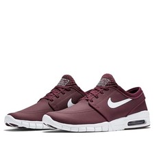Nike Stefan Janoski Max Vino Tinto Personalizado I.D UK10.5 Cuero Premium