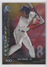 2017 Bowman Chrome Scouts Top 100 Orange Refractor 2/25 Nick Gordon #BTP-48 2r7